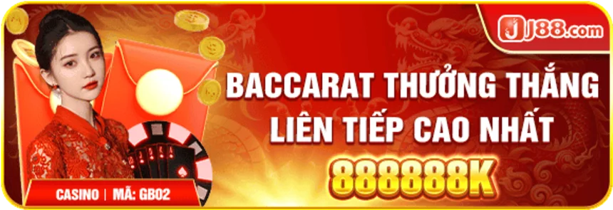 Casino trực tuyến J88 có chương trình khuyến mãi ưu đãi