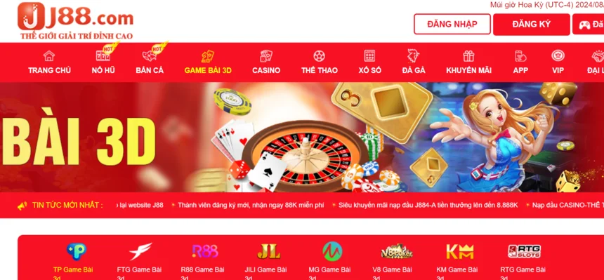 Sức hút của sảnh game bài J88