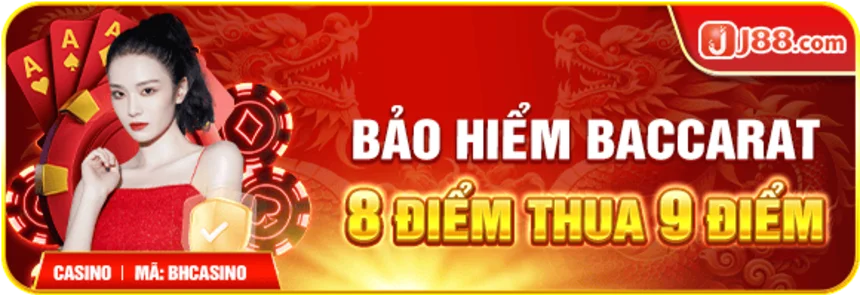 Giới thiệu ưu đãi Bảo hiểm baccarat 8 điểm thua 9 điểm