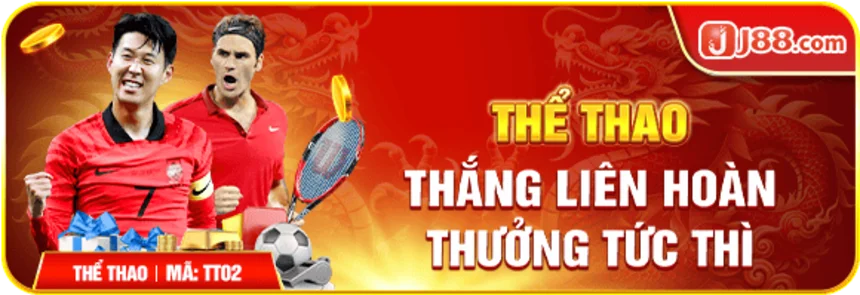 Thể thao J88 với chương trình khuyến mãi thưởng lớn